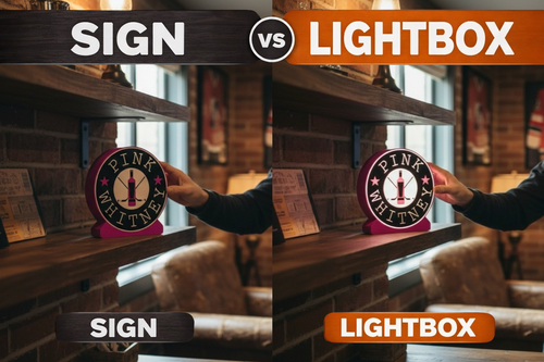 Custom Lightbox or Sign Gift, Personalized Fan Cave Décor, Sports Team Logos